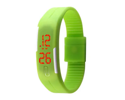 Silicone Digital LED Wrist Sport Watches for Women and Men