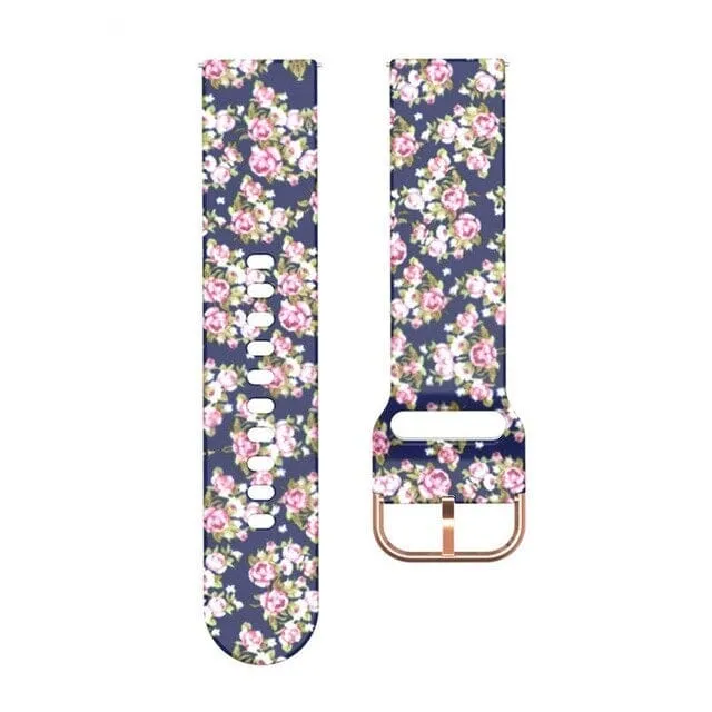 Silicone Pattern Watch Straps compatible with the Fitbit Charge 4