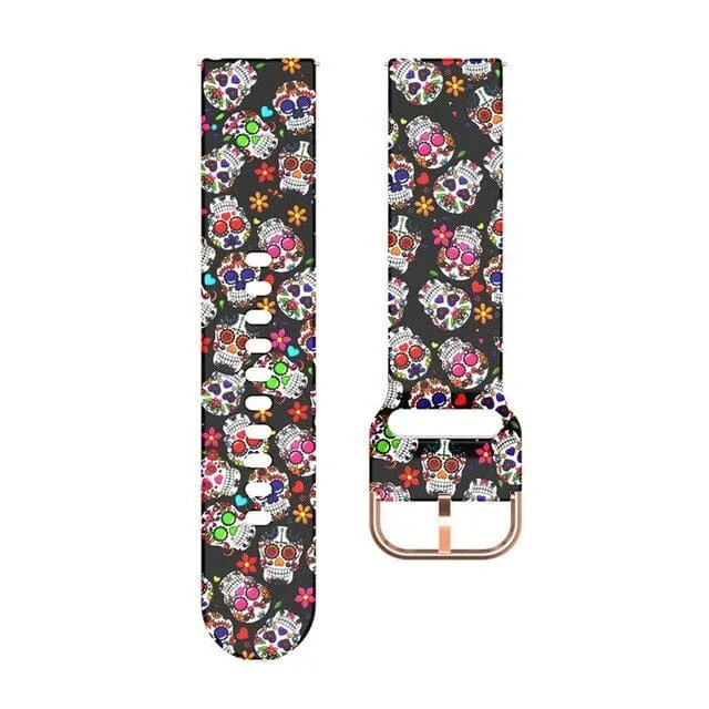 Silicone Pattern Watch Straps compatible with the Fitbit Charge 4