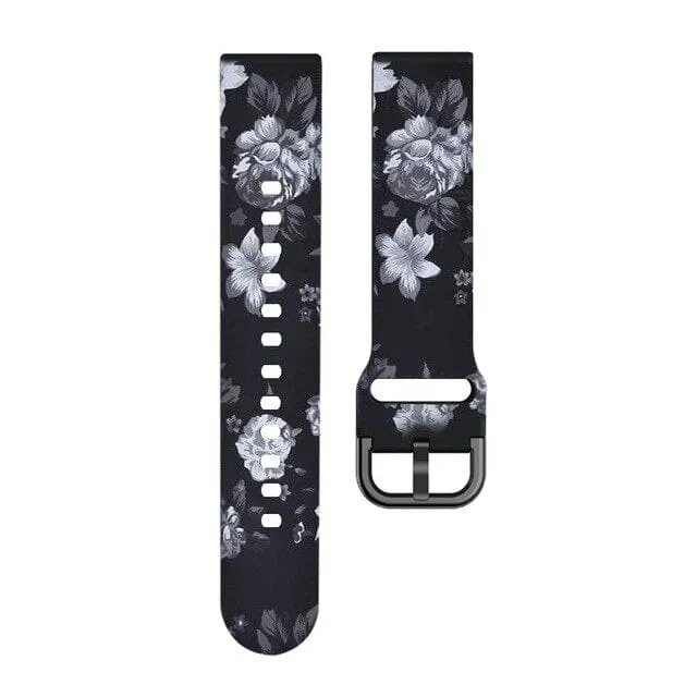 Silicone Pattern Watch Straps compatible with the Fitbit Charge 4