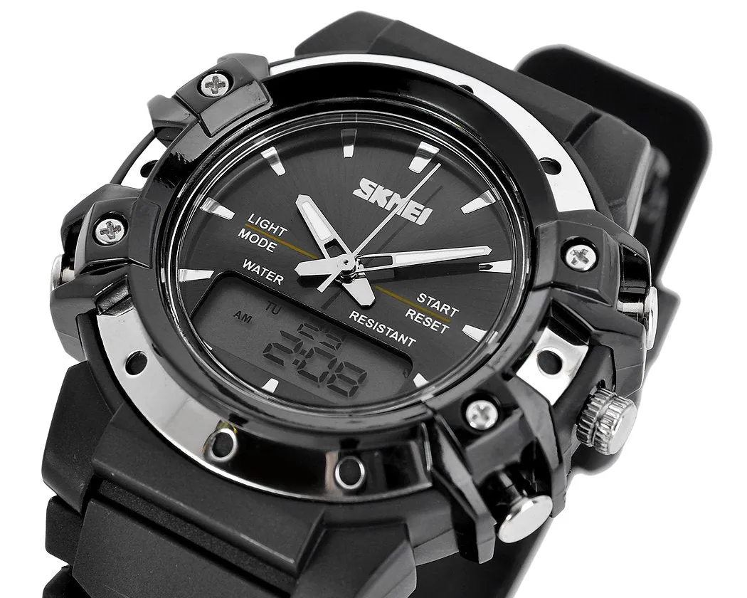 SKMEI Soldier Waterproof Analog LED Digital Alarm Watch 0821