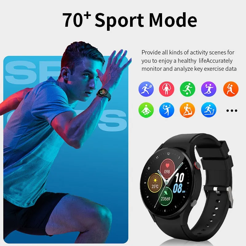 Smart Watch Men 1.32&#39;&#39; IPS Display Voice Calling 24H Health Monitor 240  Watch Faces 70  Sports Modes Watch For Galaxy Watch 4