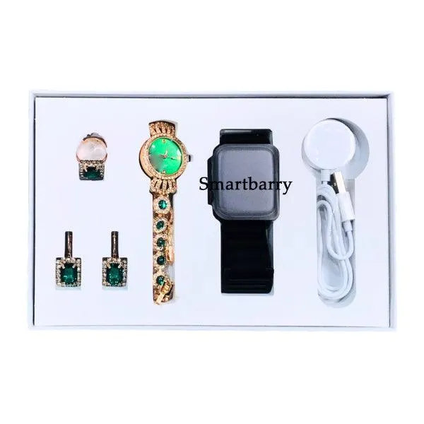 Smartbarry Ladies Smart Watch With Earring Set - A29 Plus