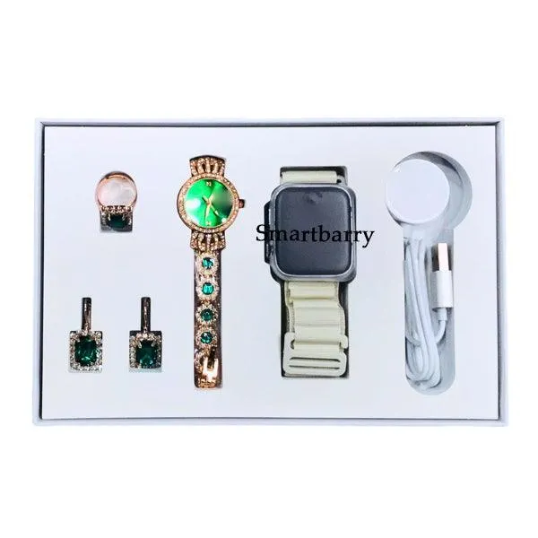 Smartbarry Ladies Smart Watch With Earring Set - A29 Plus