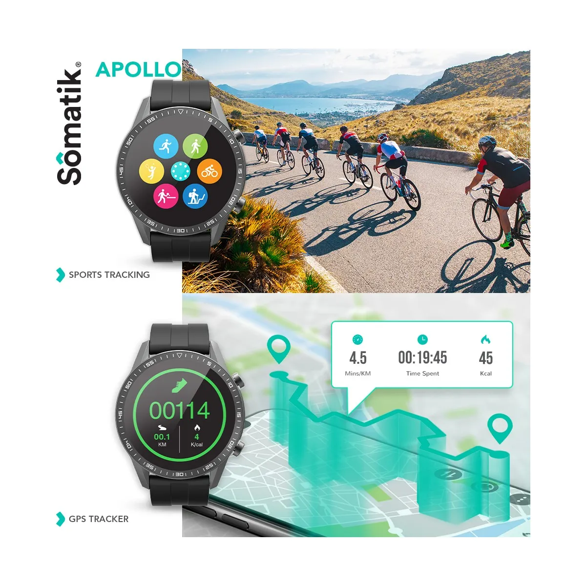 Somatik Apollo: 24-Hour Temperature Smart Fitness Watch