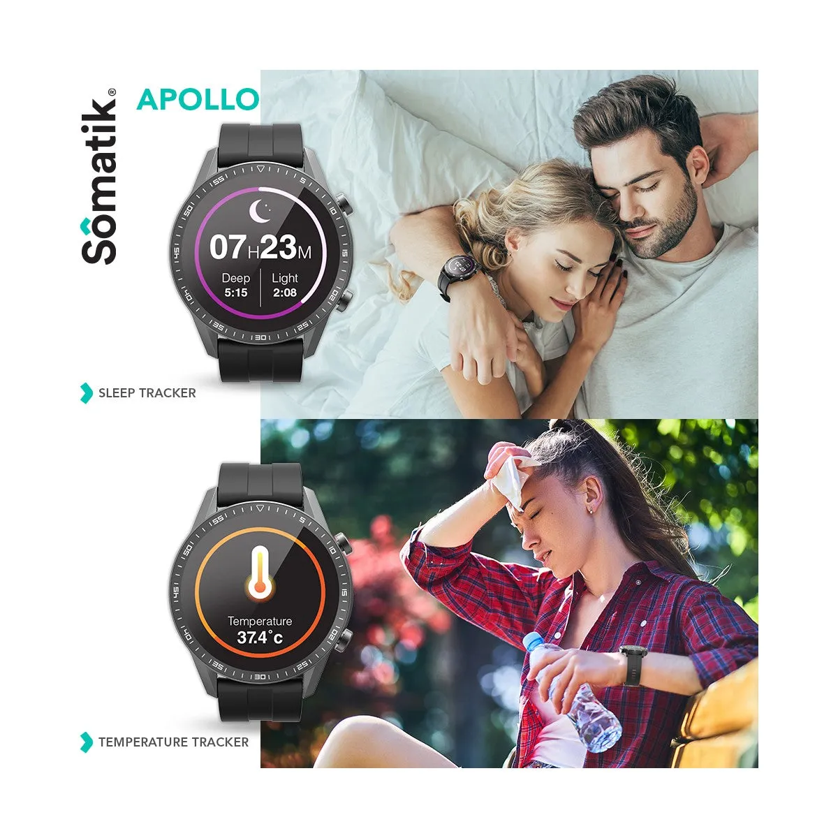 Somatik Apollo: 24-Hour Temperature Smart Fitness Watch