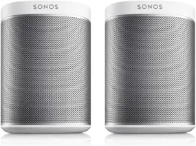 Sonos Play:1 2-Room Wireless Smart Speakers for Streaming Music - Starter Set Bundle (White), Works with Alexa