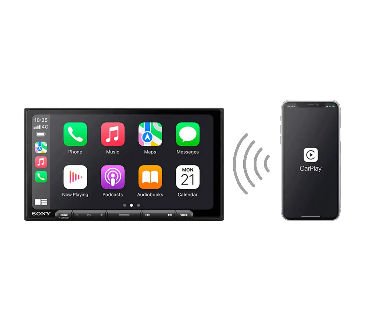 Sony 6.95" Wireless CarPlay Receiver Android Auto Apple Car Play XAV AX6000