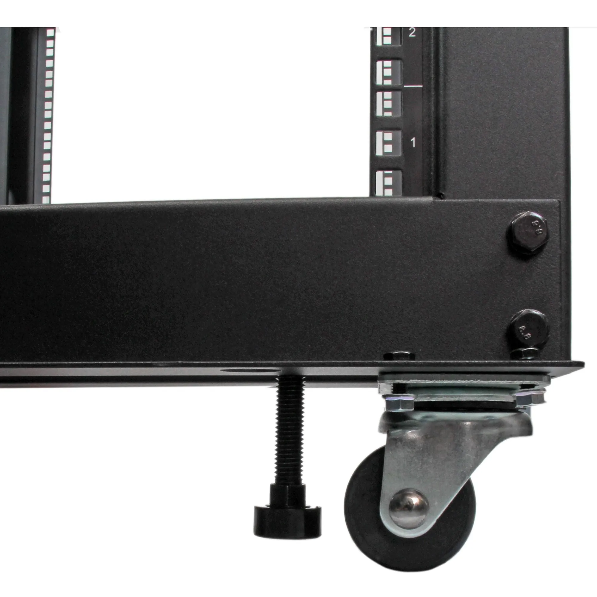 Startech.Com 12U Open Frame Server Rack - 4 Post Adjustable Depth (22" To 40") Network Equipment Rack W/ Casters/ Levele