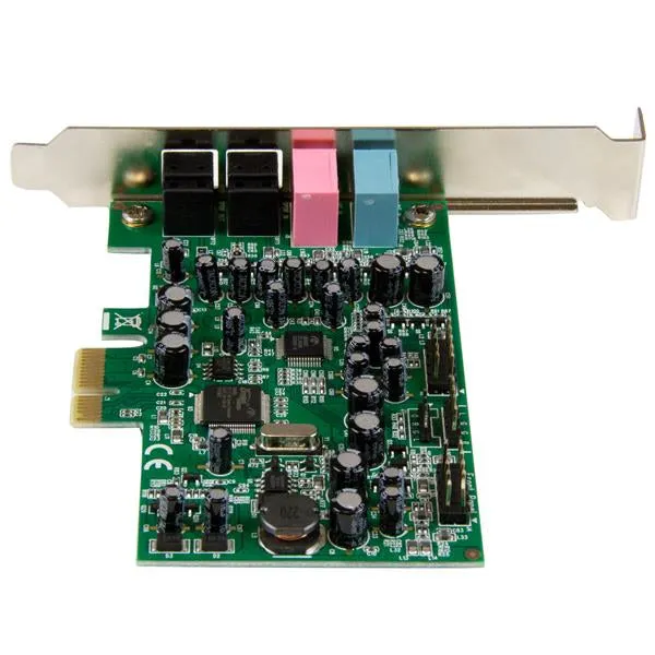 Startech.Com 7.1 Channel Sound Card - Pci Express - 24-Bit - 192Khz - Spdif Digital Optical And 3.5Mm Analog Audio (Pexs