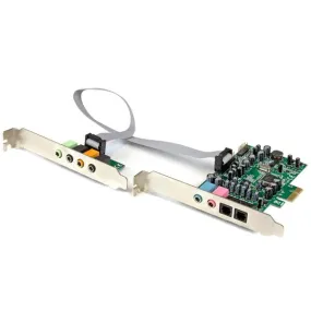 Startech.Com 7.1 Channel Sound Card - Pci Express - 24-Bit - 192Khz - Spdif Digital Optical And 3.5Mm Analog Audio (Pexs