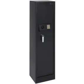 Steel Programmable Electronic Storage Safe w/ Digital Keypad, Keys - Black