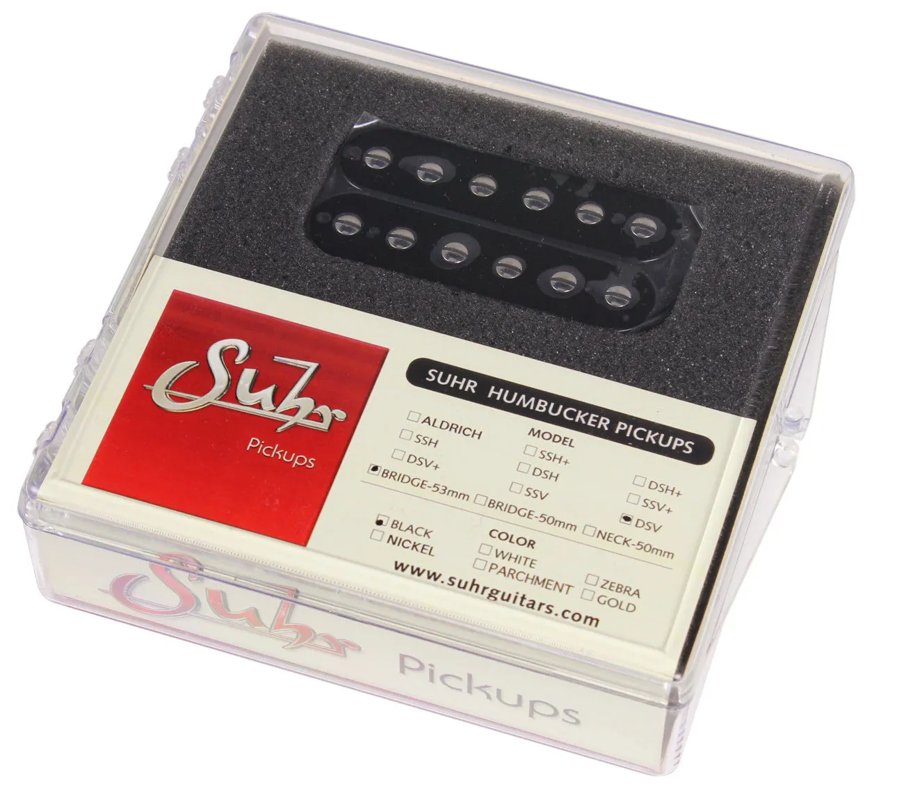 Suhr DSV Bridge Pickup, Black, 53mm