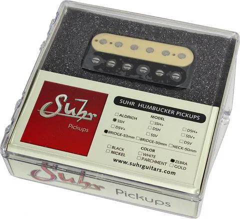 Suhr SSH Bridge Pickup, Zebra, 53mm