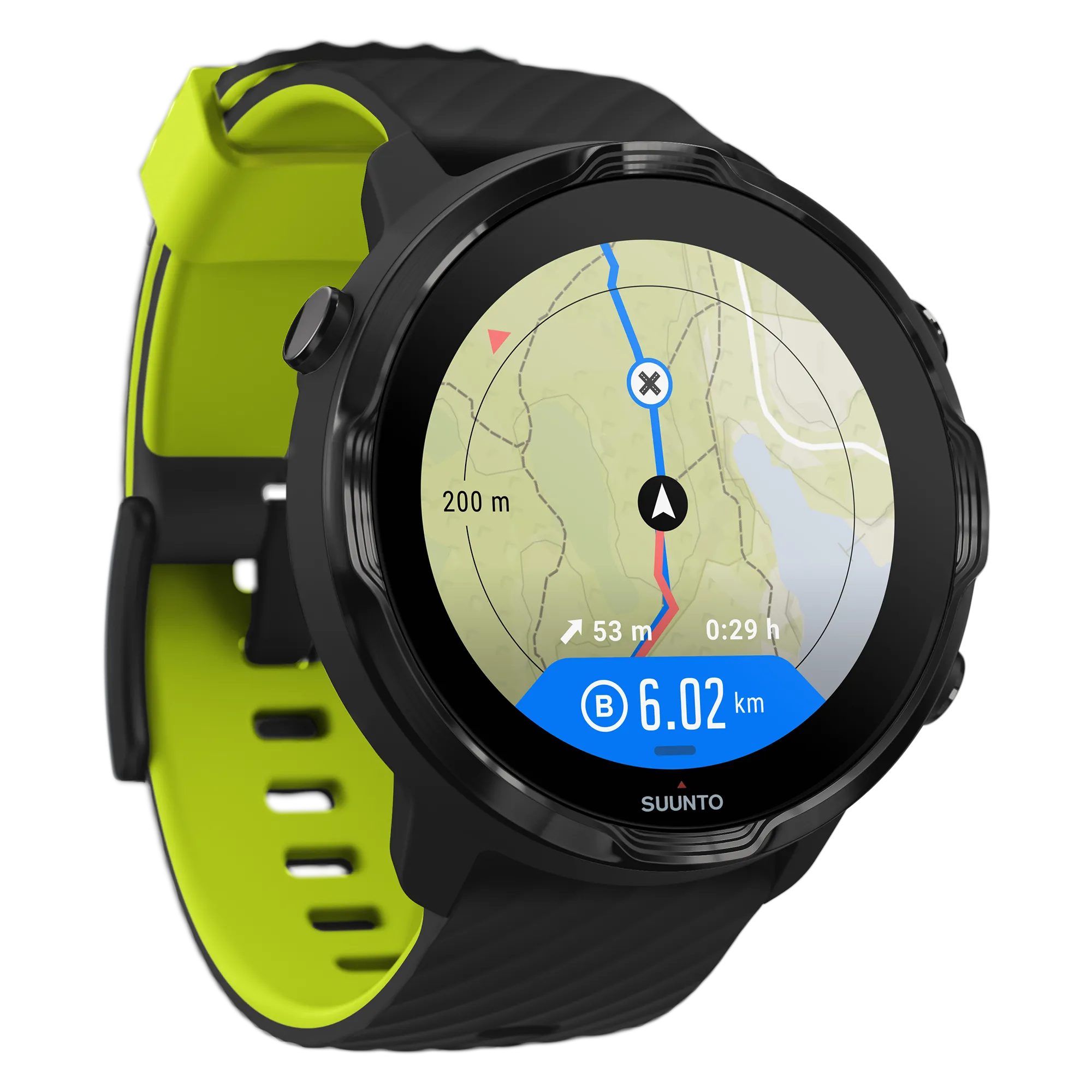 SUUNTO 7 Black Lime GPS Sports Smartwatch With Versatile Sports Experience (SS050379000)