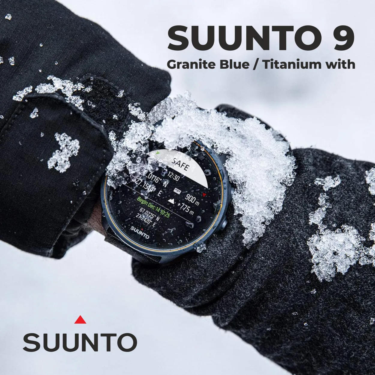 SUUNTO 9 Baro, GPS Sports Watch Smartwatch, Titanium