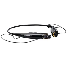 SYLVANIA SBT129-BLACK Bluetooth Sport Headphones with Microphone