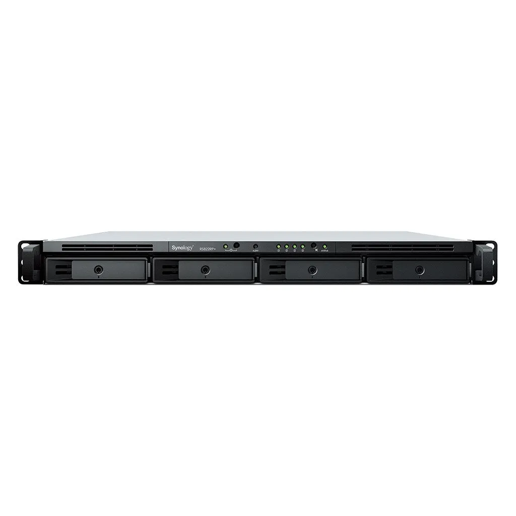 Synology Rackstation Rs822rp  Nas/Storage Server Rack (1U) Ryzen Embedded V1500b 2 Gb Ddr4 0 Tb Diskstation Manager Grey