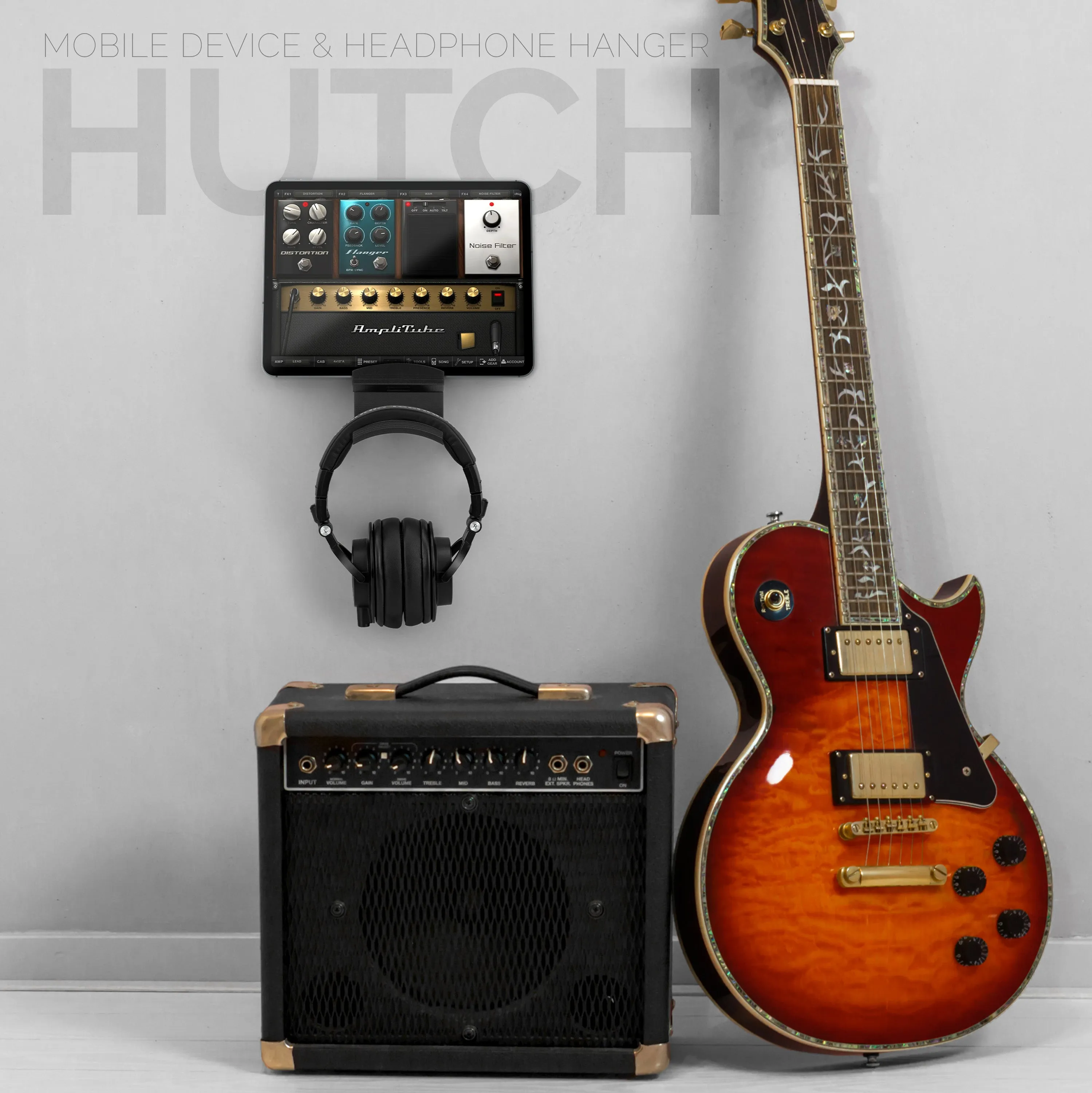 The Hutch - Tablet / Phone Mount & Headphone Hanger