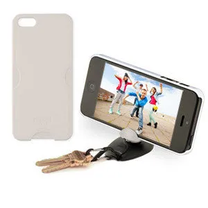 Tiltpod 4-in-1 Tripod, Phone Case, Keychain, and Stand for iPhone 5 (White)