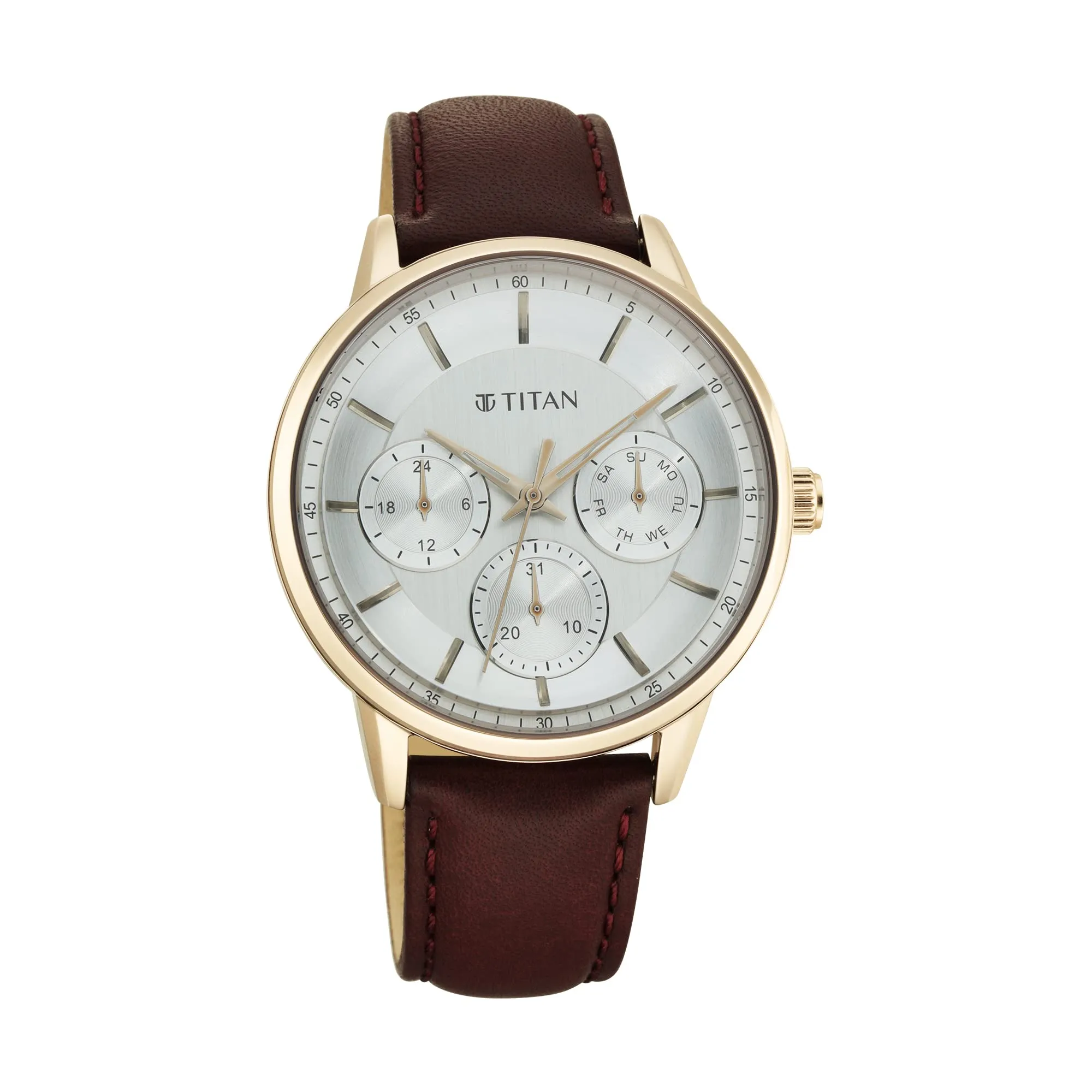 Titan Analog Brown Dial Men's Watch-90133WL01/NR90133WL01