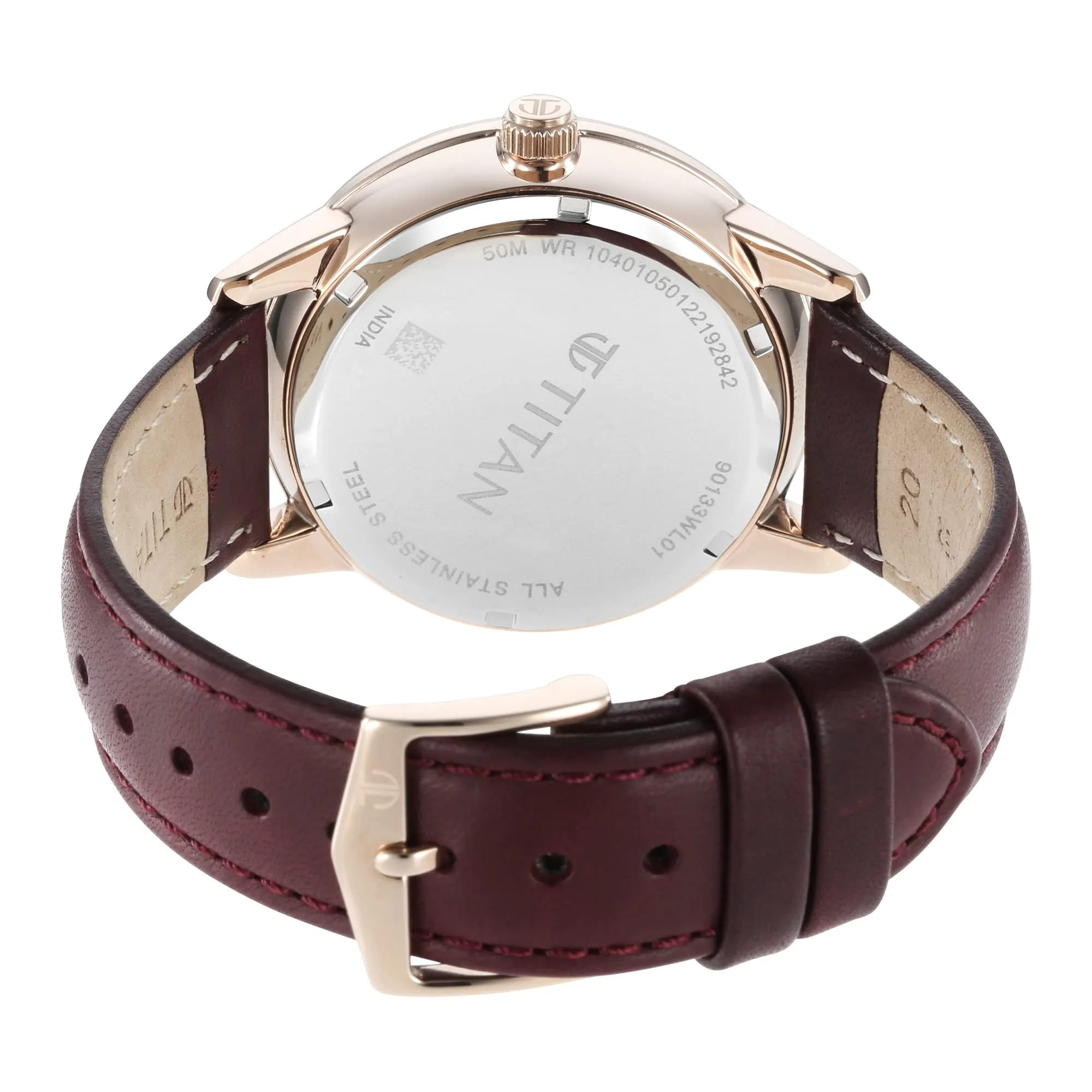 Titan Analog Brown Dial Men's Watch-90133WL01/NR90133WL01