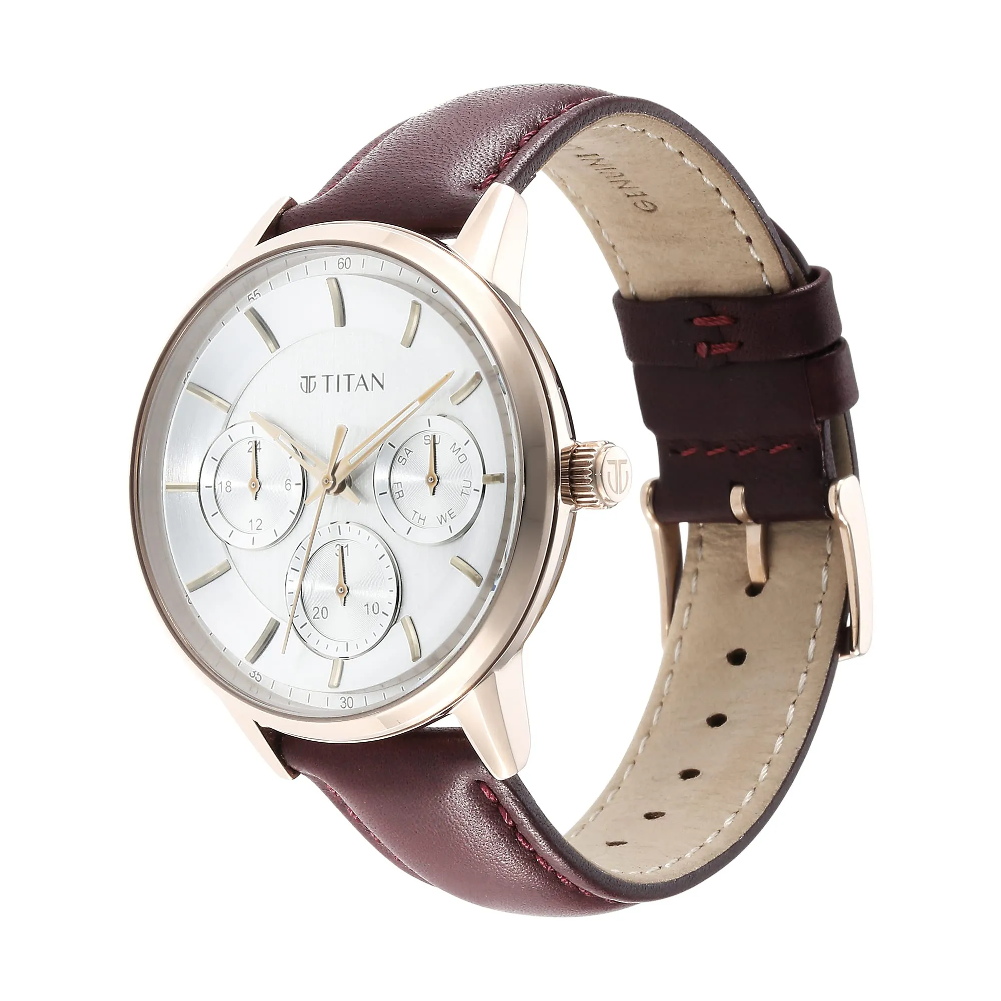 Titan Analog Brown Dial Men's Watch-90133WL01/NR90133WL01