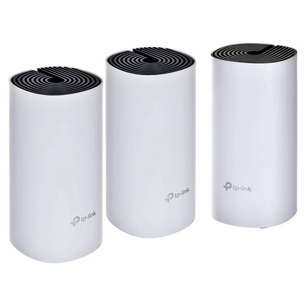 TP Link AC1200   AV1000 Whole Home Hybrid Mesh Wi-Fi System - Pack of 3 - White | DECOP93PACK