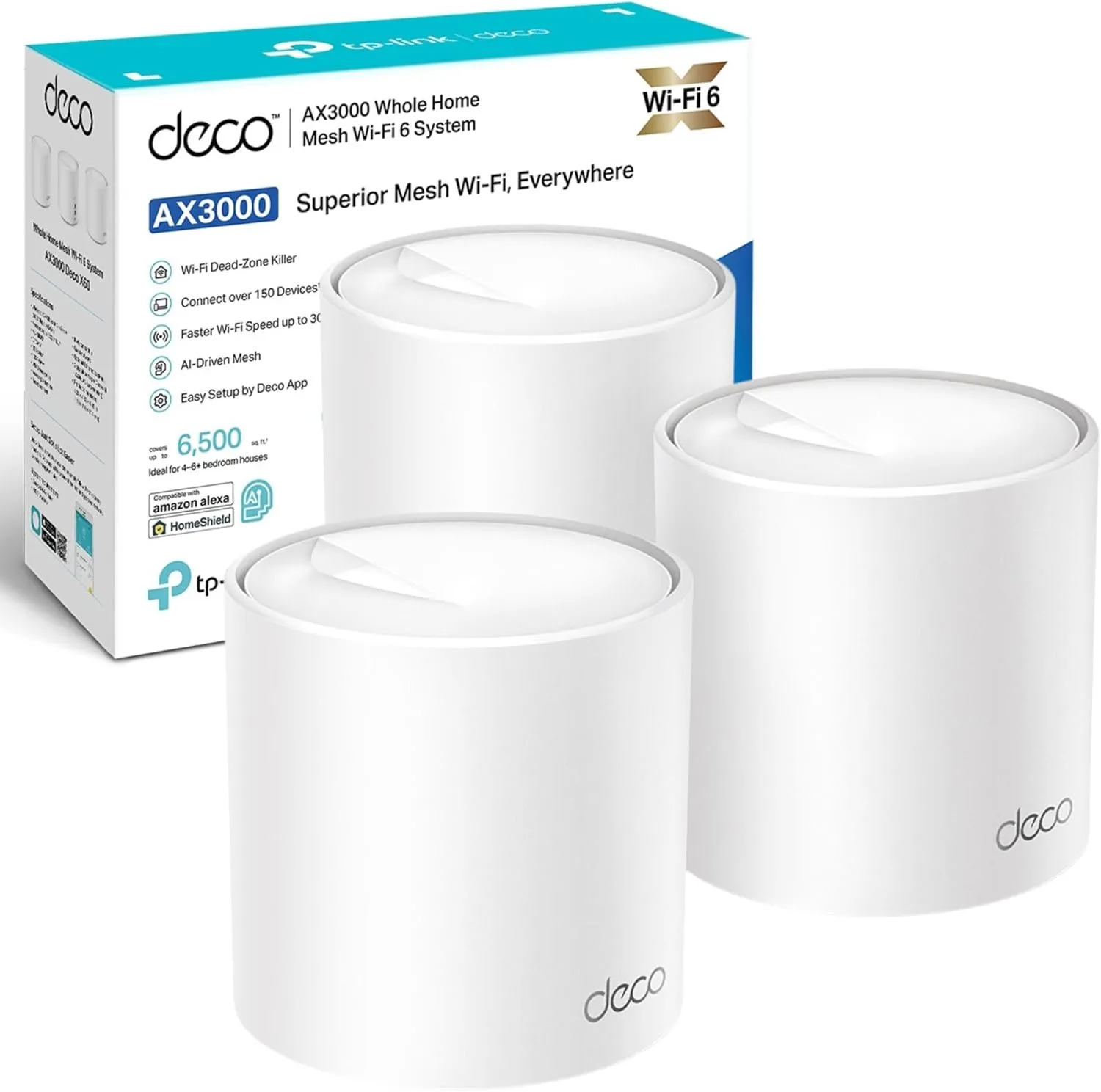 TP-Link Deco AX3000 Whole Home Wi-Fi Mesh System | DECOx50