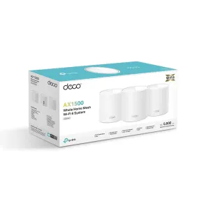 TP-LINK DECO X1500 Whole Home Mesh Wi-Fi 6 System, White