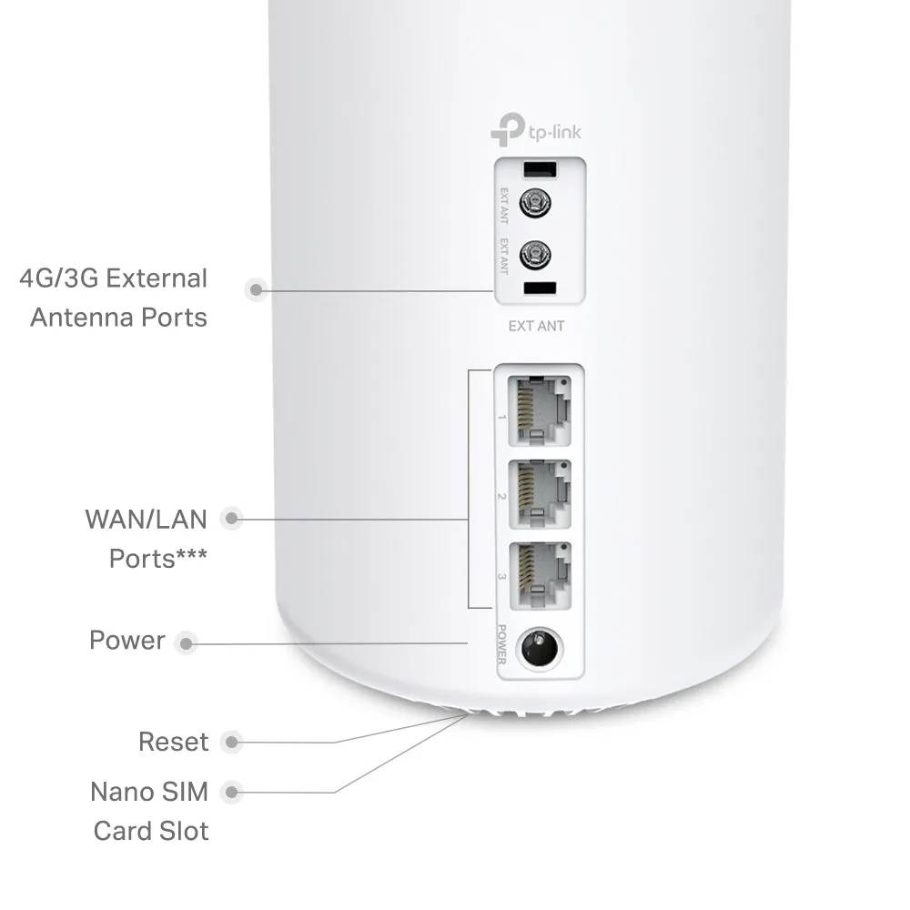 Tp-Link Deco X50-4G V1 - Wi-Fi System - Wi-Fi 6 - 3G, 4G - Desktop