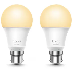 TP-Link Tapo Smart Wi-Fi White Bulb (B22) [2-Pack]