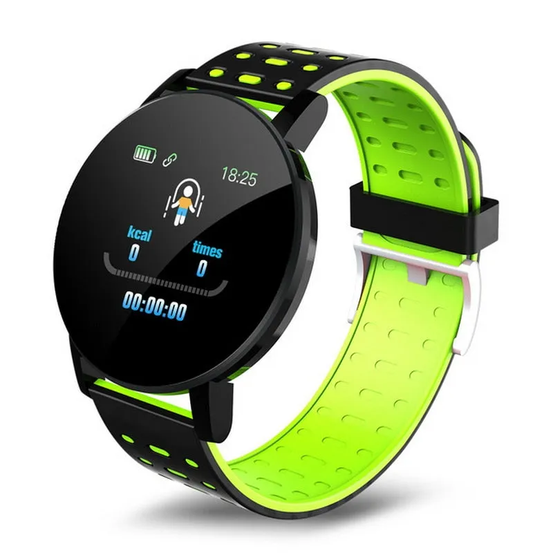 Twitch Smart Watch Men Women Heart Rate Blood Pressure Monitoring Fitness Sport racker Bluetooth Play Music Call 119 Smart Watch