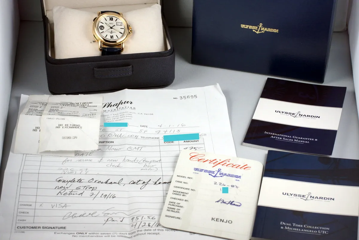 Ulysse Nardin RG GMT Big Date 226.87 with Box and Papers