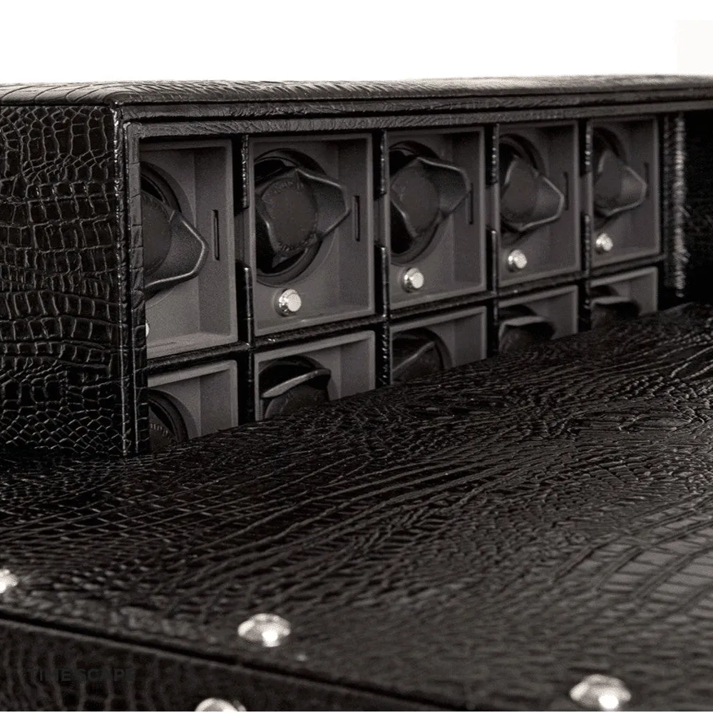 UNDERWOOD (LONDON) - Concealed Croco 25-Unit Safe | UN855/BLK