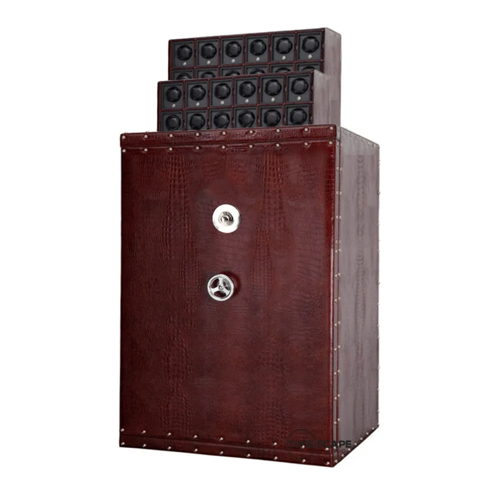 UNDERWOOD (LONDON) - Concealed Croco 48-Unit Safe | UN856/CBRW