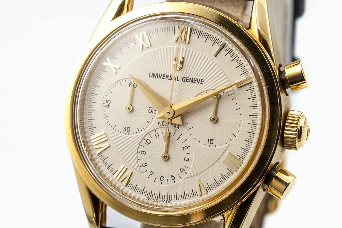 Universal Geneve White Chronograph Dial