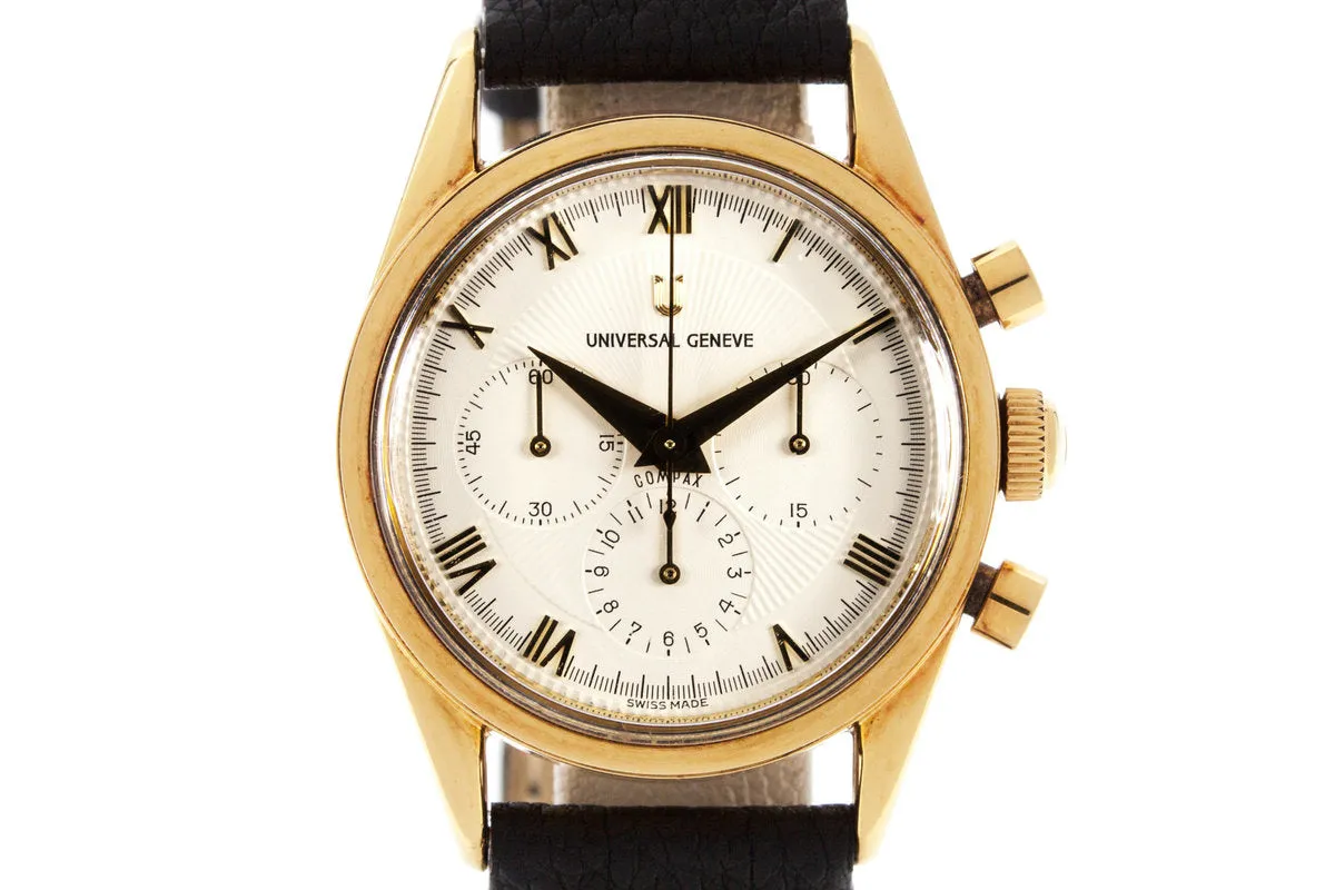 Universal Geneve White Chronograph Dial