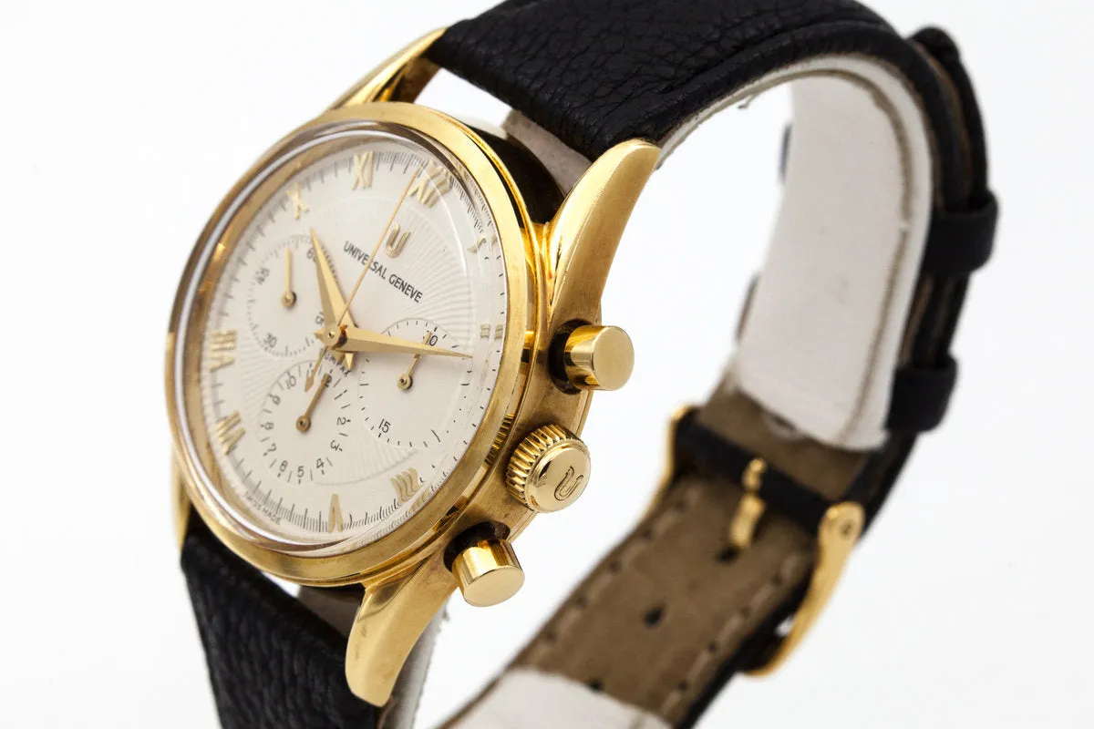 Universal Geneve White Chronograph Dial