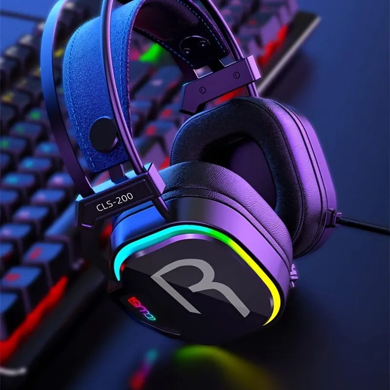 USB Headset With Microphone | COLUSI CLS-200 RGB Gaming Headset - 360°