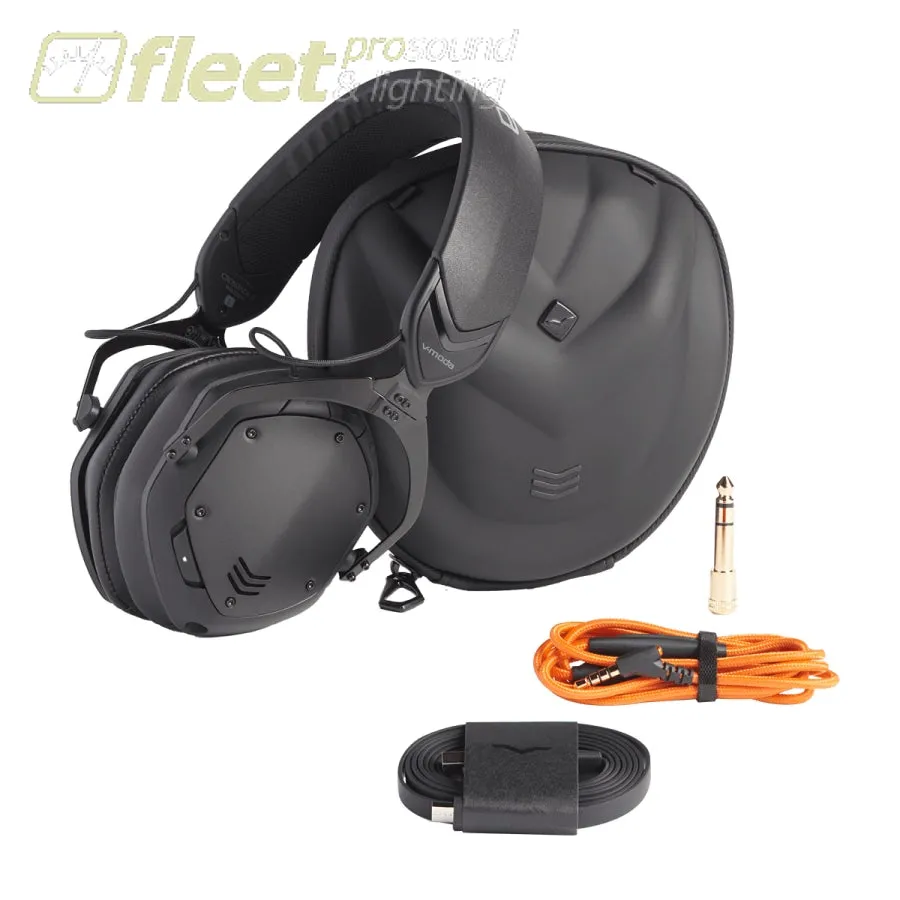 V-MODA XFBT2A-MBLACK Crossfade 2 Wireless Codex Matte Black Metal Bluetooth Headphones