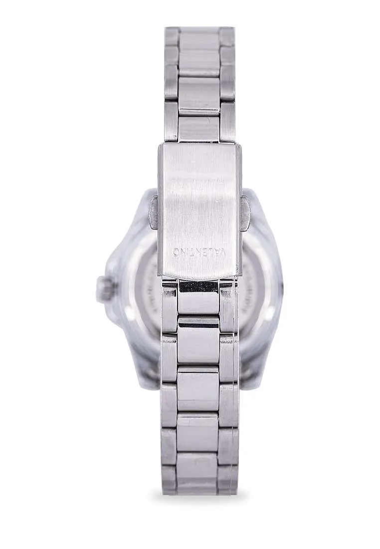 Valentino 20122291-BLACK DIAL Silver Stainless Steel Watch for Women