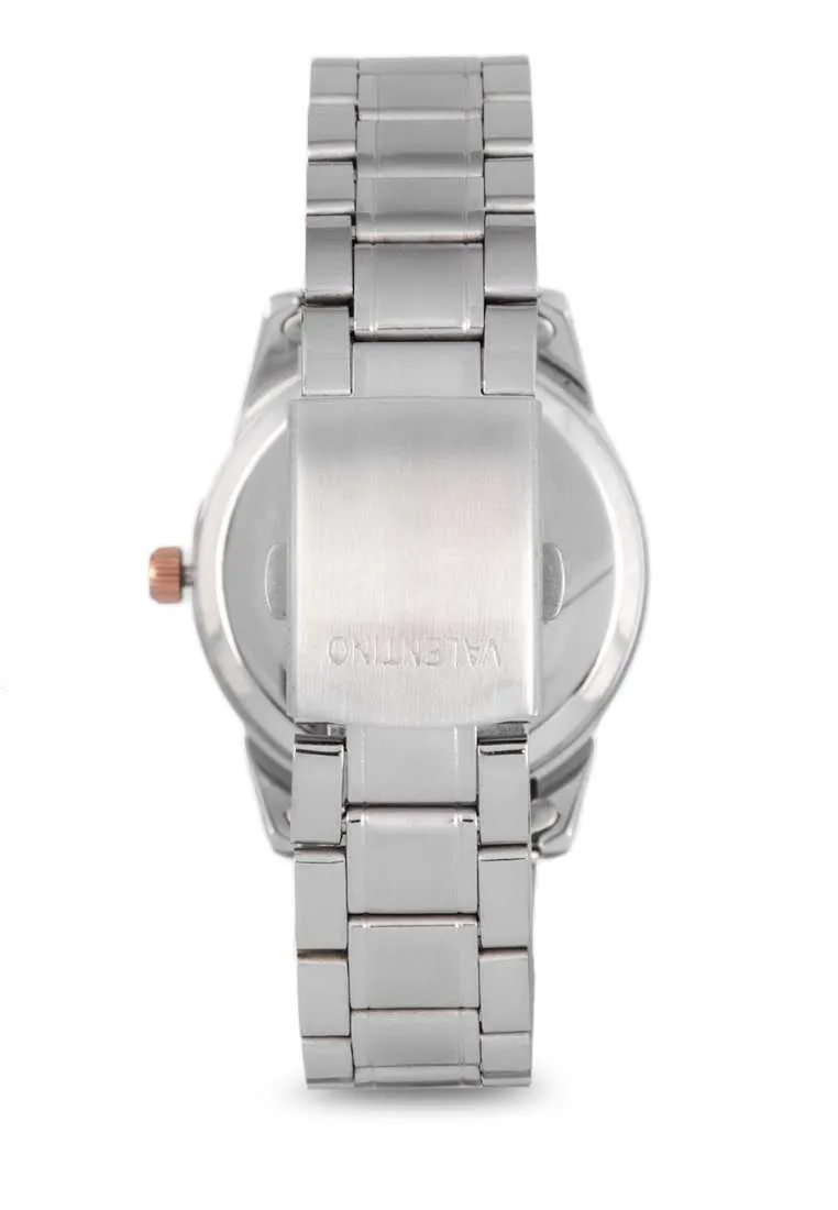 Valentino 20122299-RG RING-WHT DIAL Silver Strap for Men