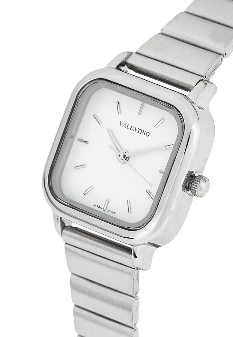 Valentino 20122391-WHITE DIAL Stainless Steel Strap Analog Watch for Women