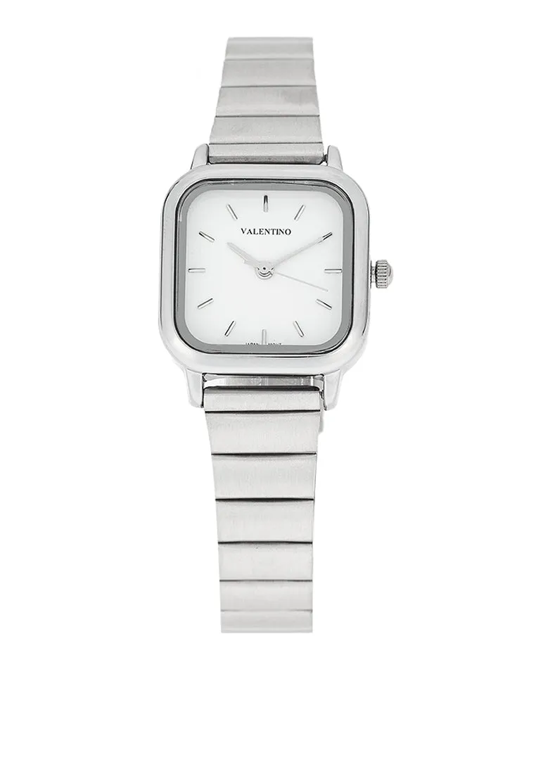 Valentino 20122391-WHITE DIAL Stainless Steel Strap Analog Watch for Women