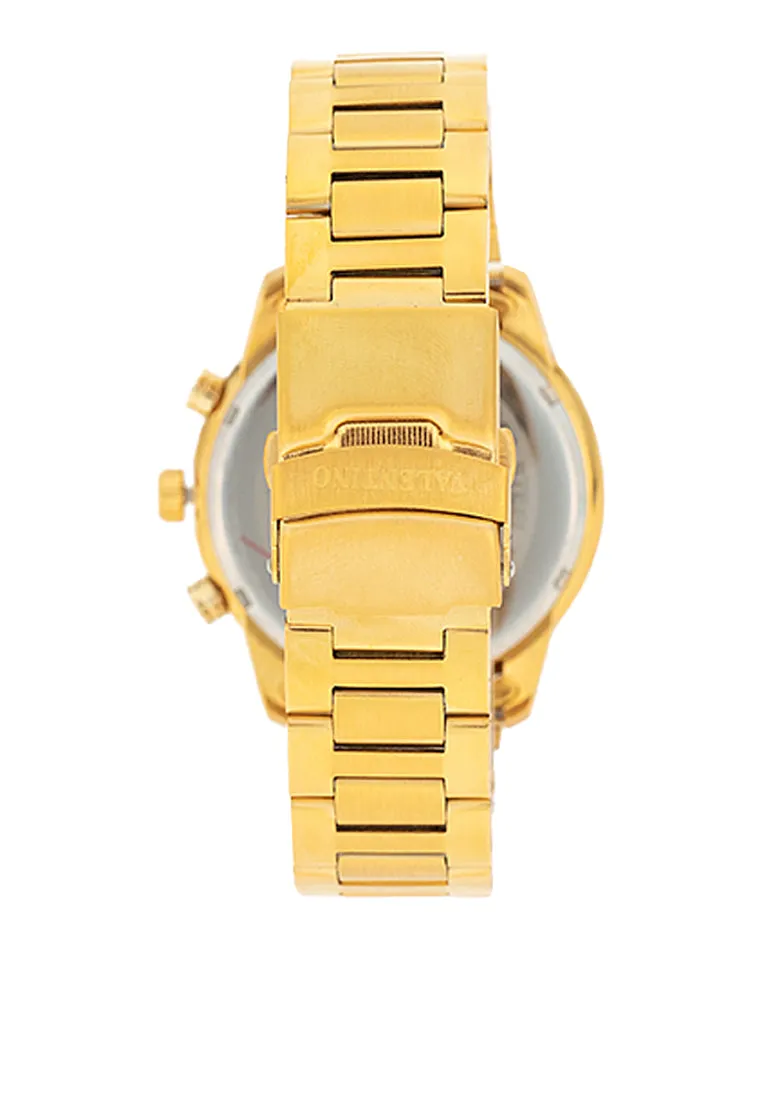 Valentino 20122412-GOLD DIAL Stainless Steel Strap Analog Watch for Men