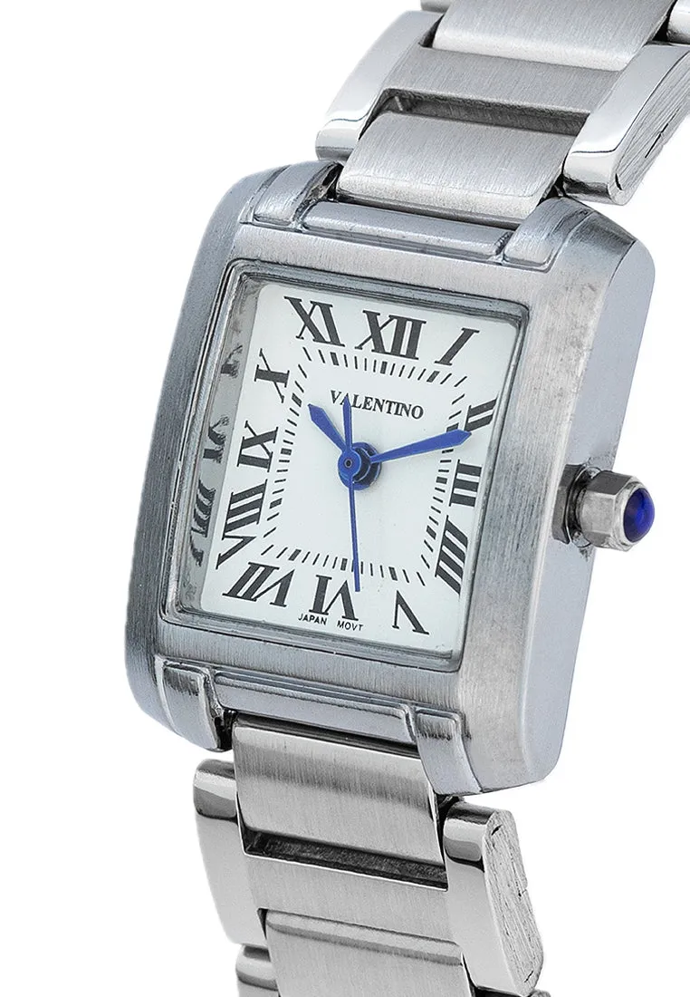 Valentino 20122422-WHITE DIAL Stainless Steel Strap Analog Watch for Women