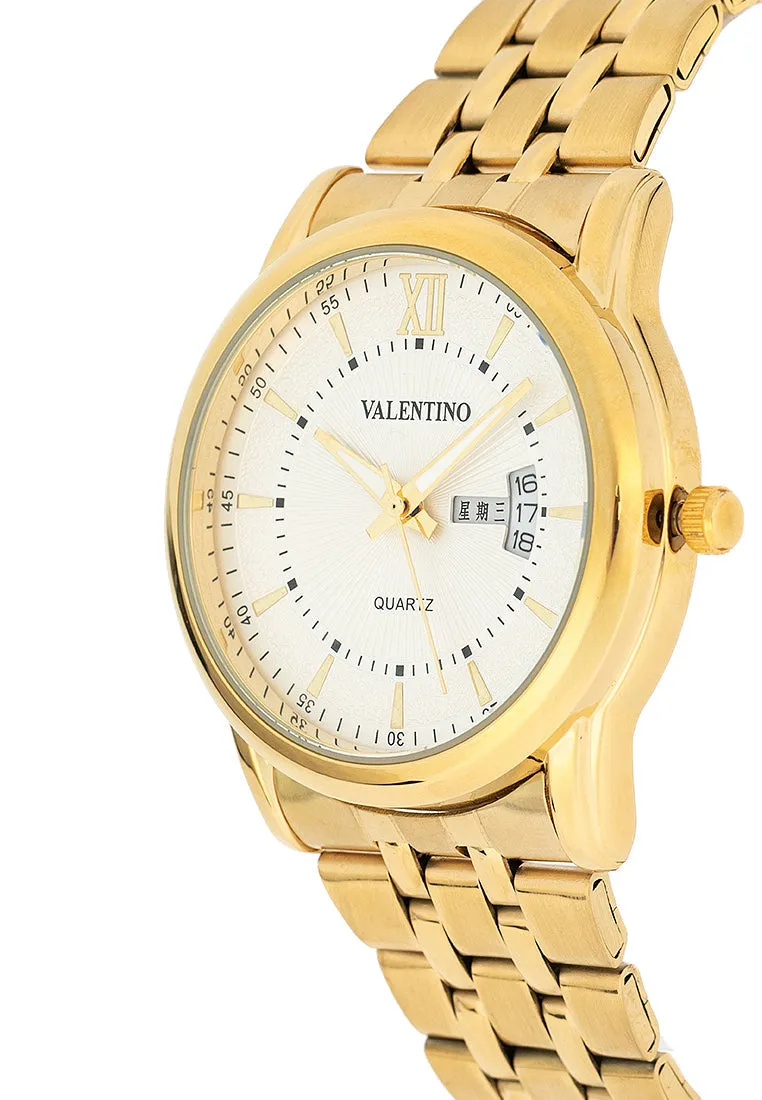 Valentino 20122437-WHITE DIAL Stainless Steel Strap Analog Watch for Men