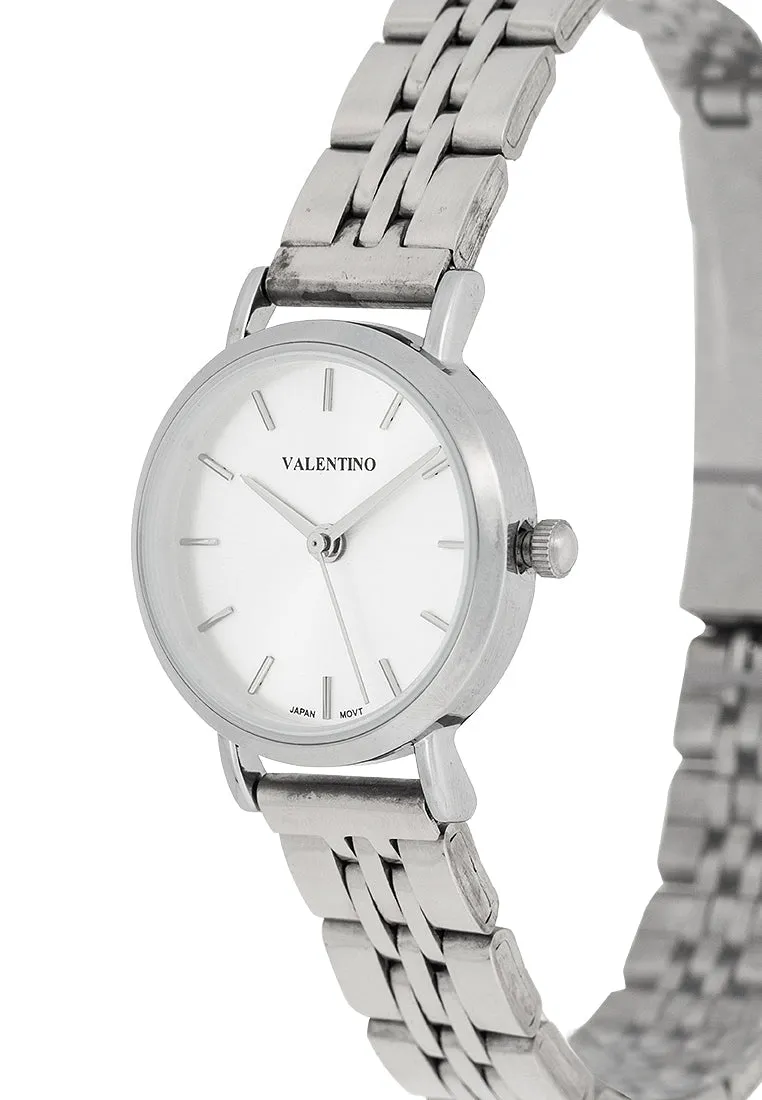 Valentino 20122449-SILVER DIAL Stainless Steel Strap Analog Watch for Women