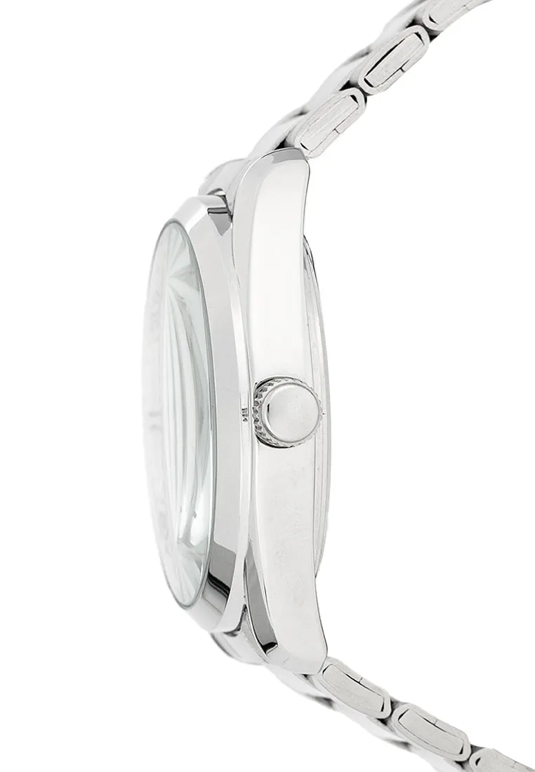 Valentino 20122458-WHITE DIAL - ROSE INDEX Stainless Steel Strap Analog Watch for Men